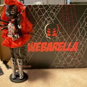 Monster High Webarella Doll - Red and Black